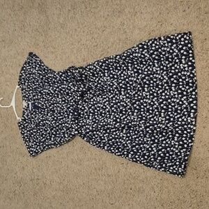 Talbots White and Blue Dress